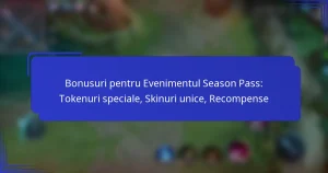 Bonusuri pentru Evenimentul Season Pass: Tokenuri speciale, Skinuri unice, Recompense
